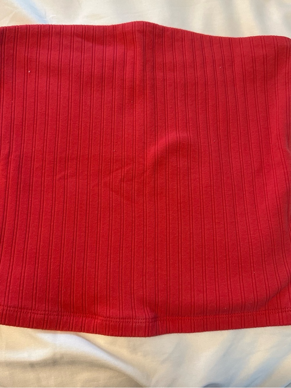 American Eagle Red Ribbed Tube Top